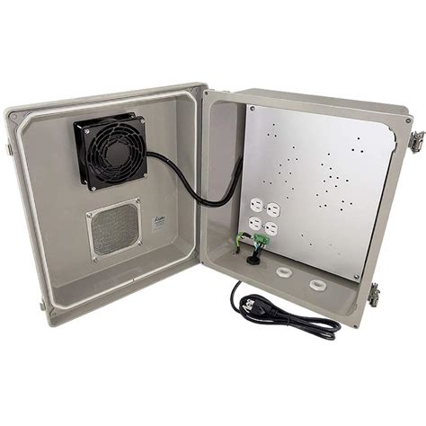 weatherproof electrical enclosures fan cool|120 inch outdoor electrical enclosure.